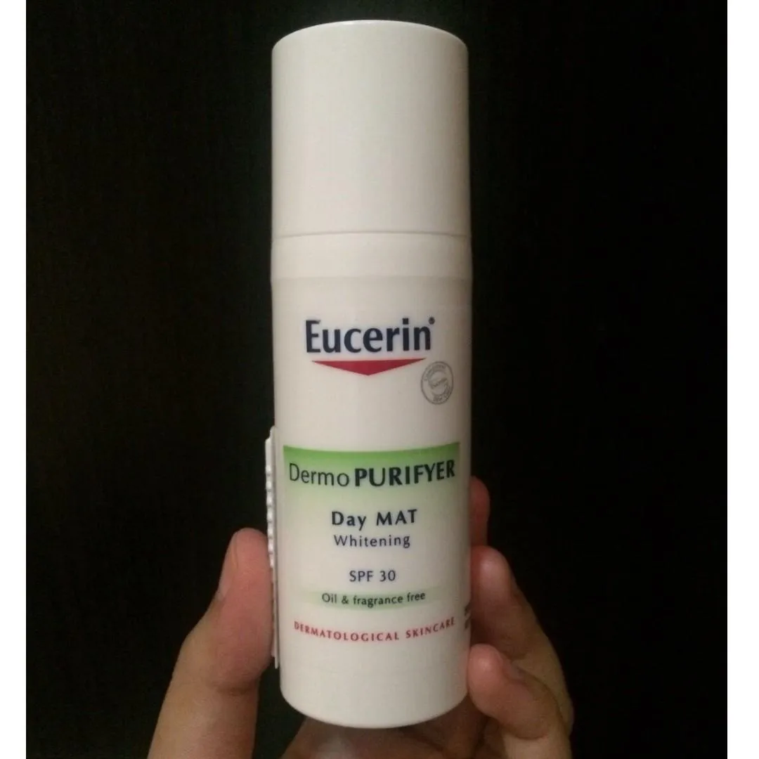 27707 eucerin dermopurifyer day mat whitening face application