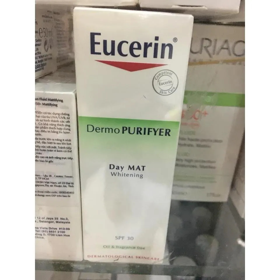 27707 eucerin dermopurifyer day mat whitening skin hydration